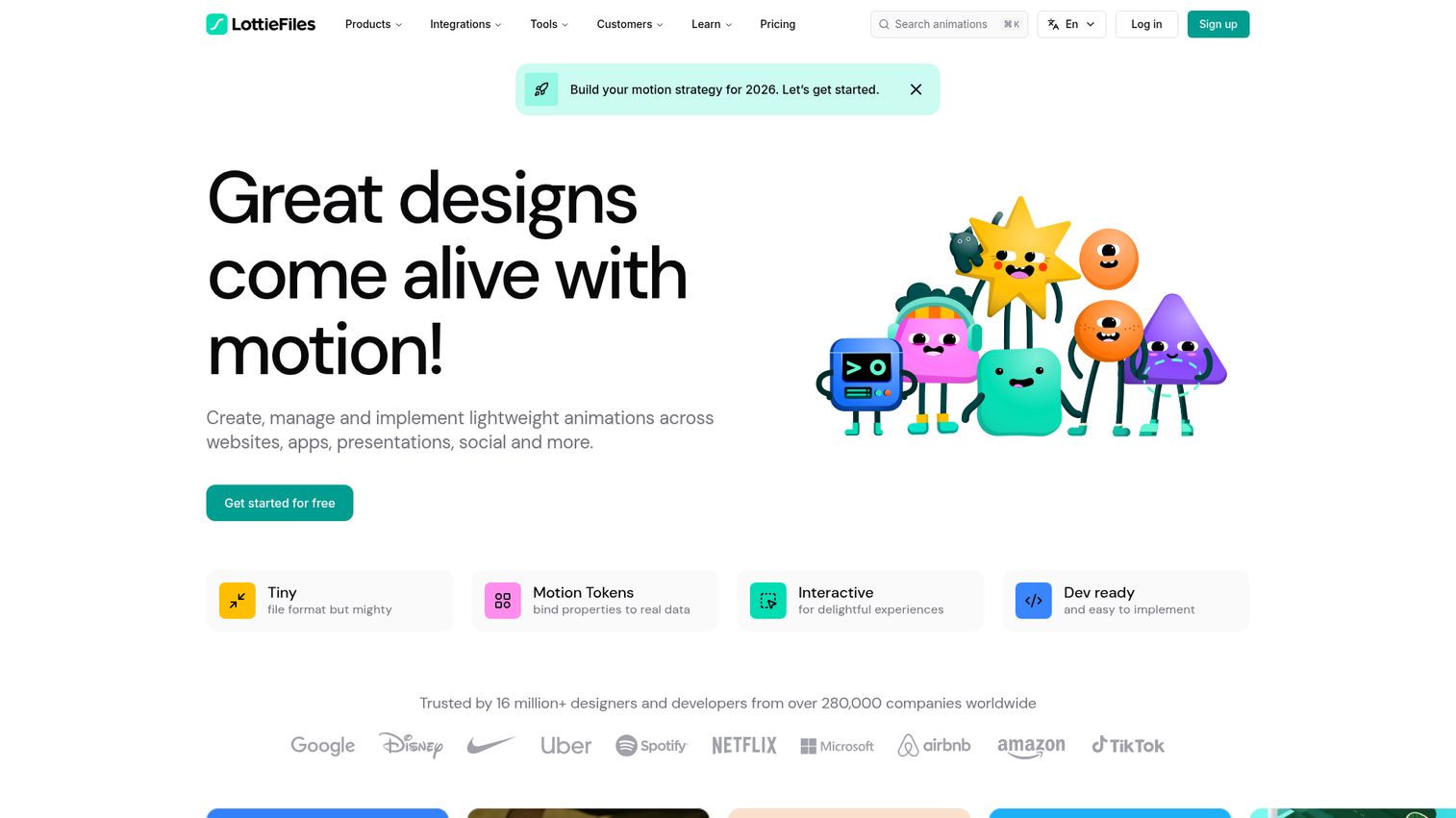 LottieFiles animation platform