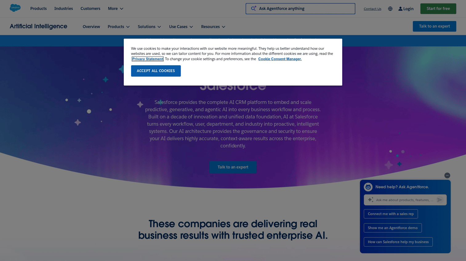 2. Salesforce Einstein Analytics