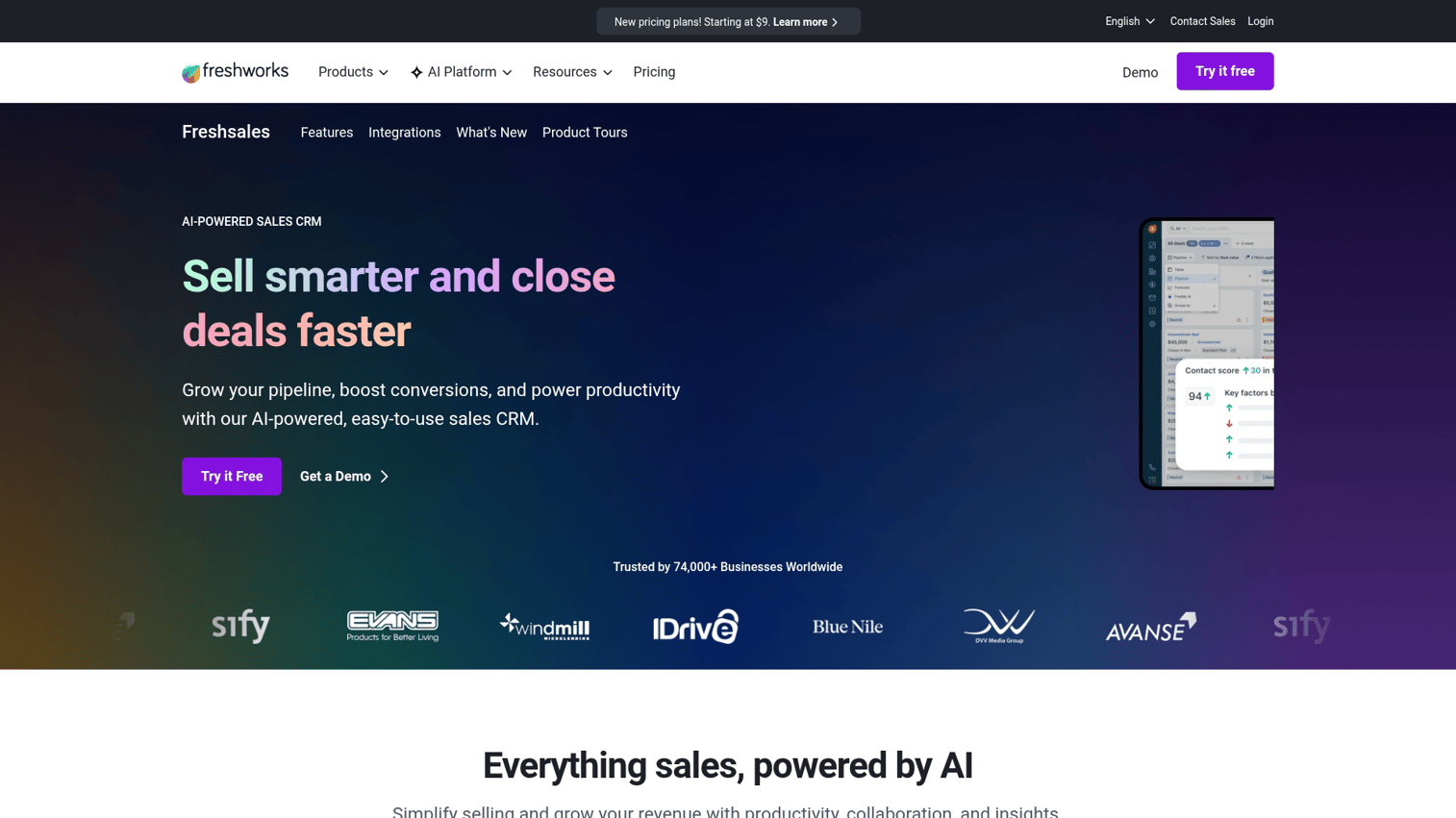 6. Freshsales
