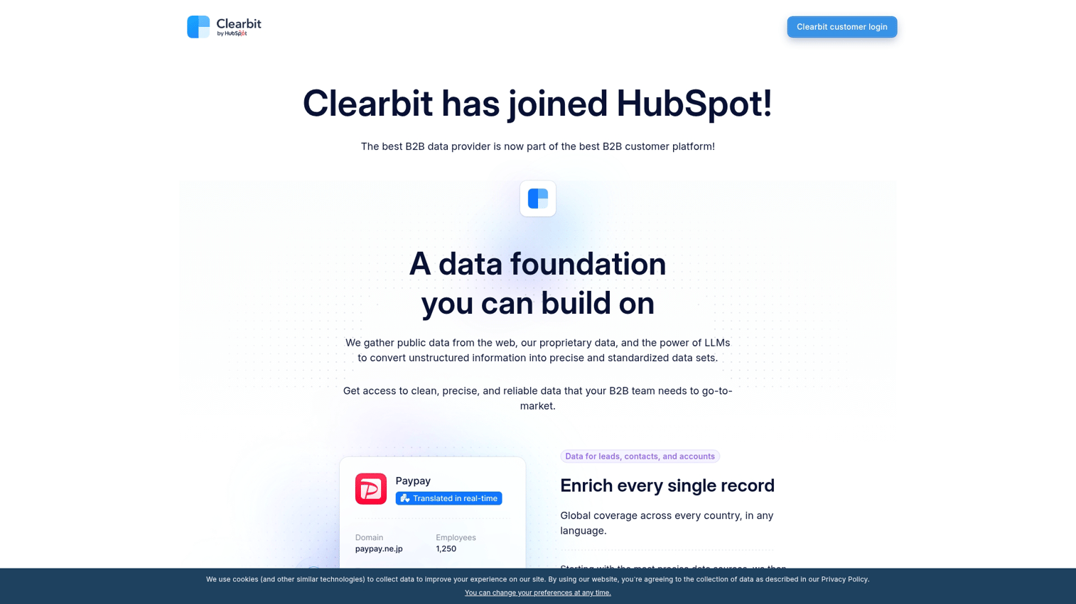 5. Clearbit (now Breeze Intelligence)