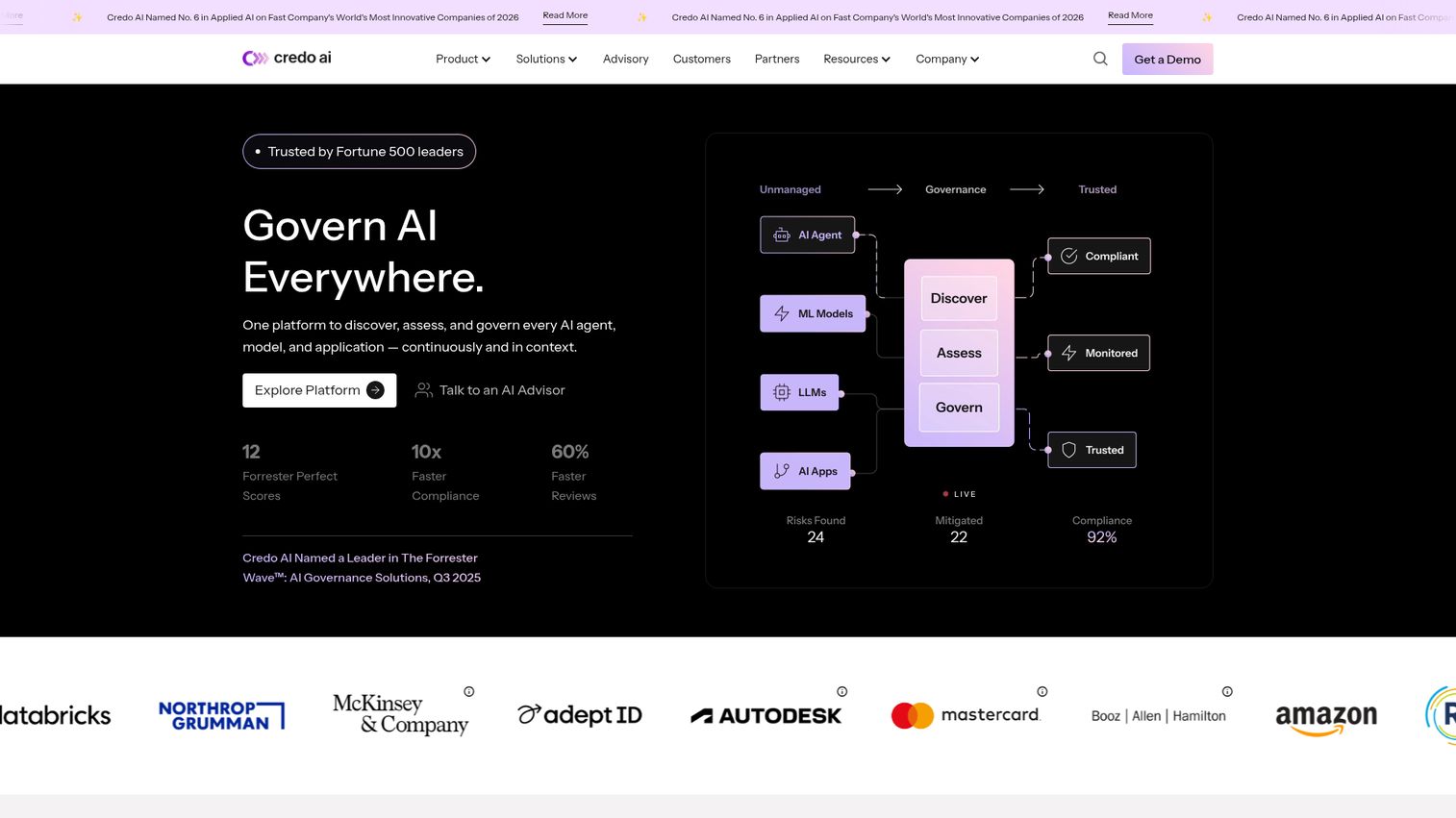 Credo AI homepage