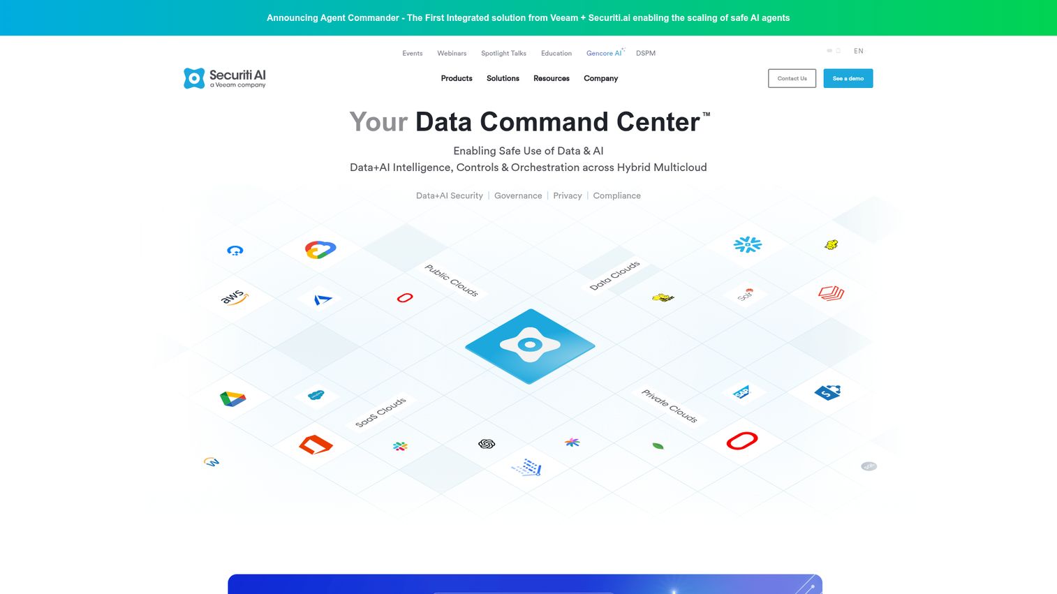Securiti.ai homepage