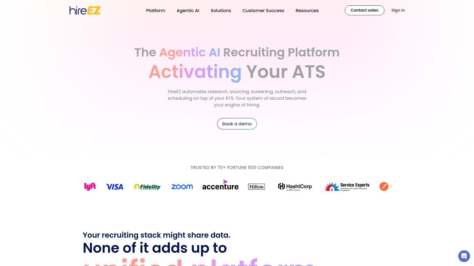 hireEZ AI sourcing platform