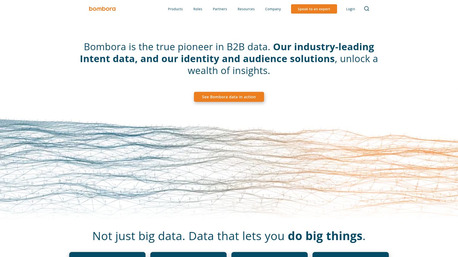 Bombora homepage