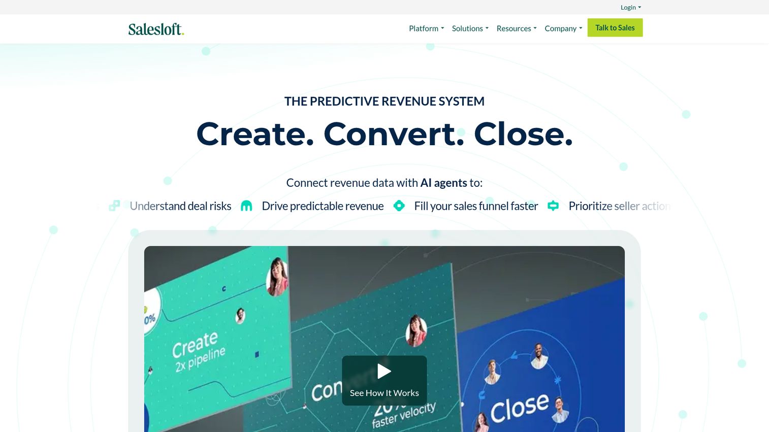 Salesloft homepage
