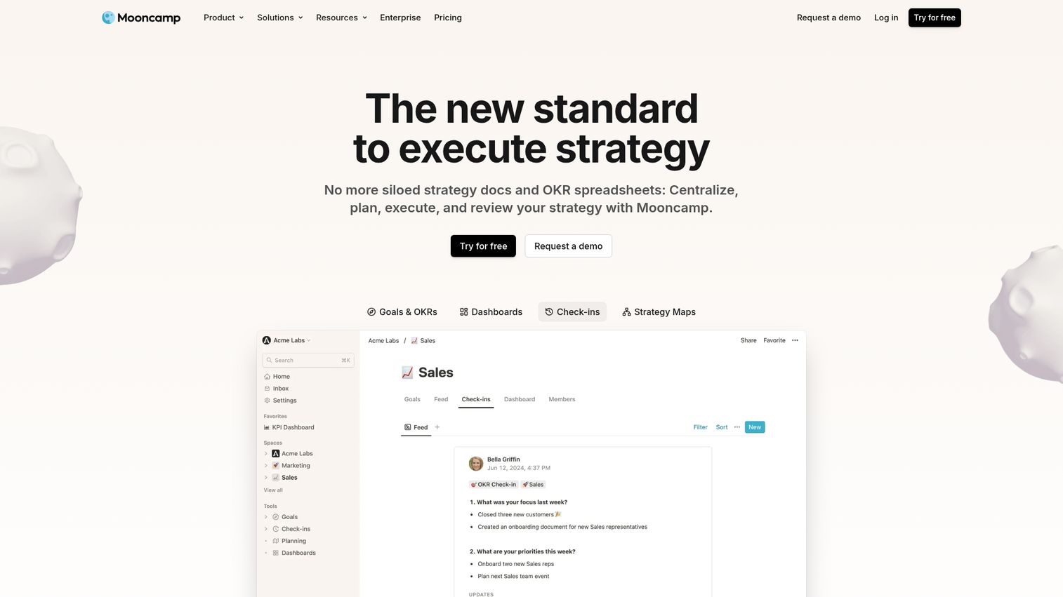 Mooncamp OKR software