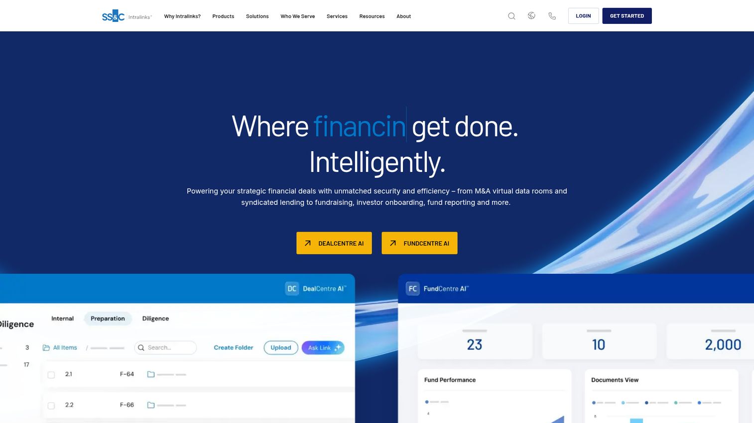 Intralinks virtual data room platform