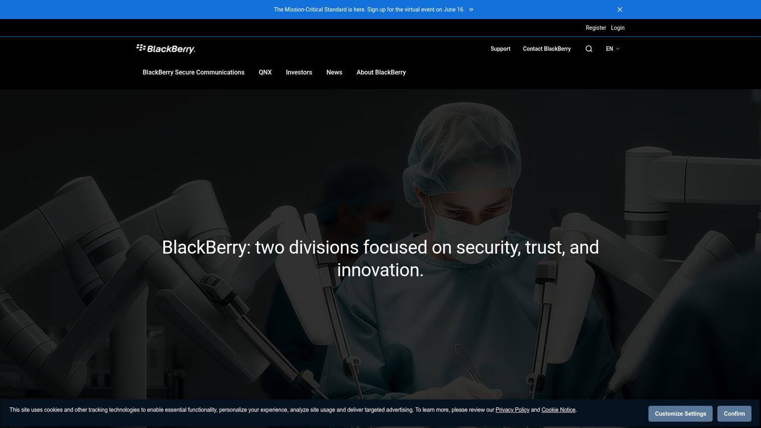 BlackBerry AtHoc crisis communication platform.