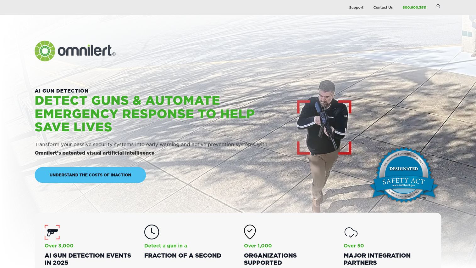 Omnilert emergency communications and AI gun detection platform.