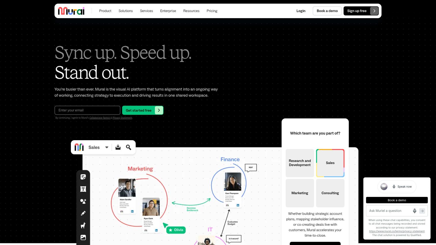 Mural collaborative whiteboard platform