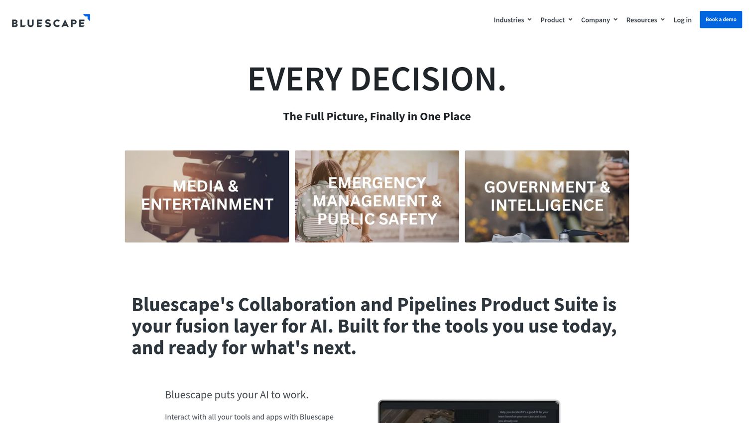 Bluescape enterprise visual workspace