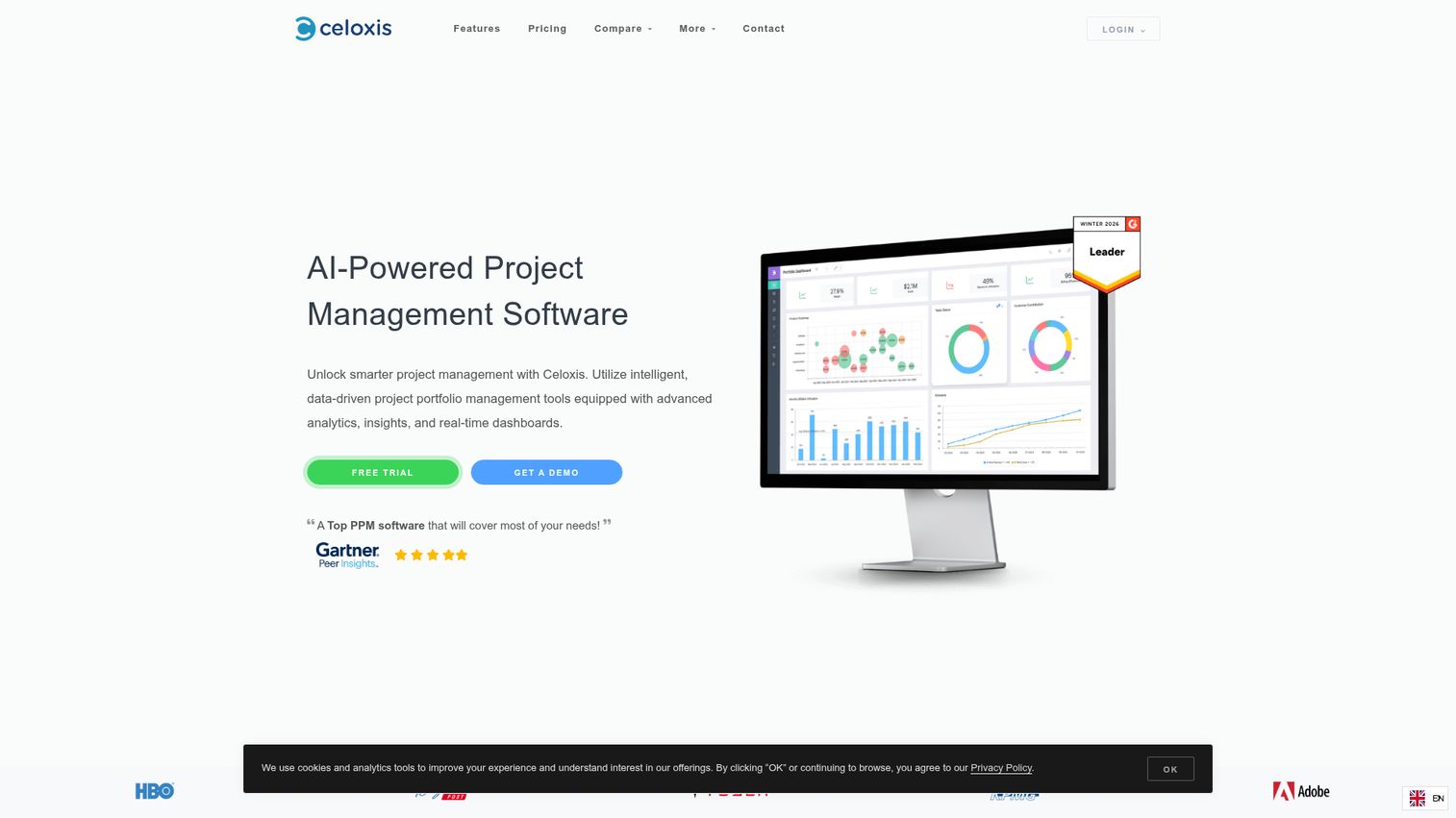 Celoxis AI-powered project portfolio management.
