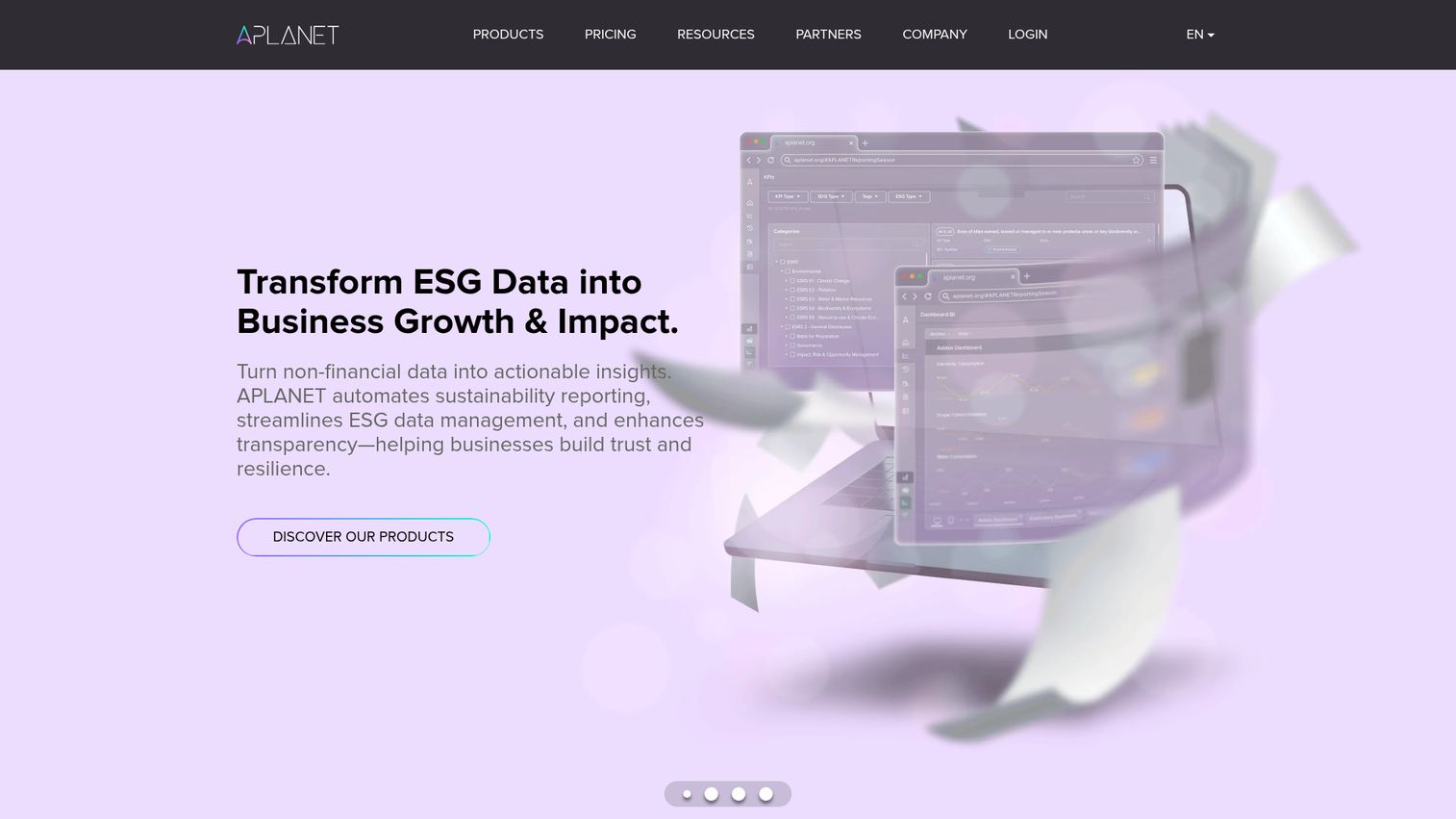APLANET ESG management and reporting software