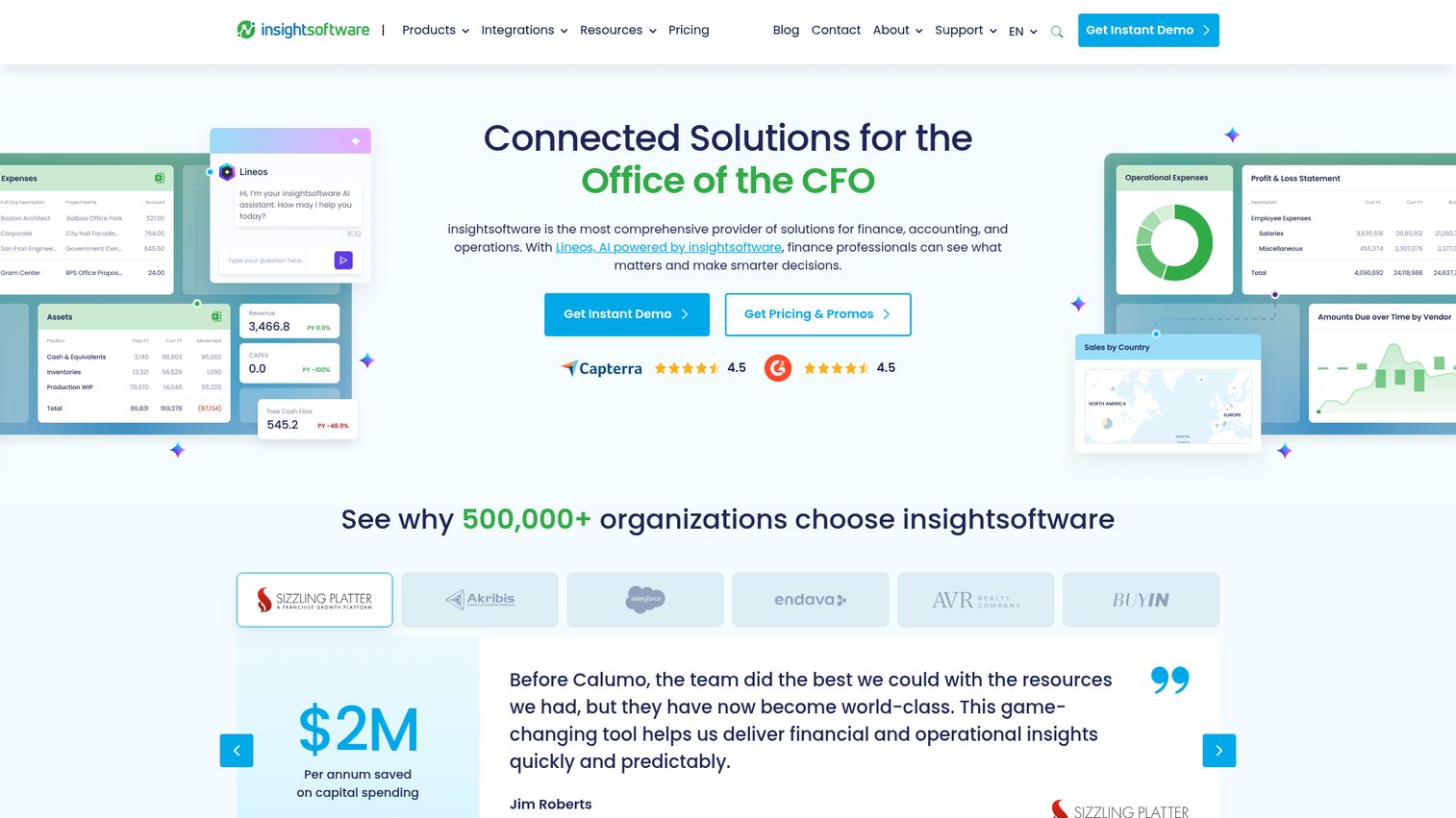 insightsoftware ERP-connected reporting portfolio