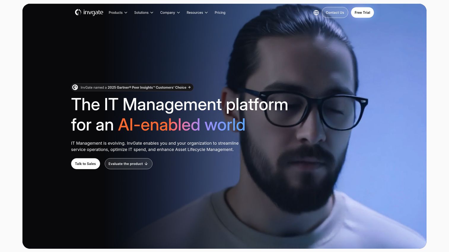InvGate Asset Management IT asset management platform homepage