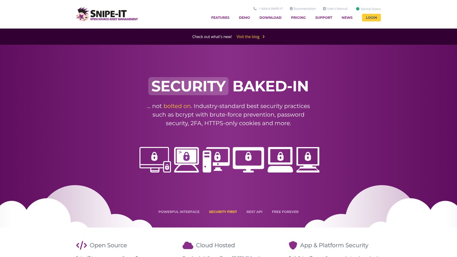 Snipe-IT open source IT asset management software pricing page