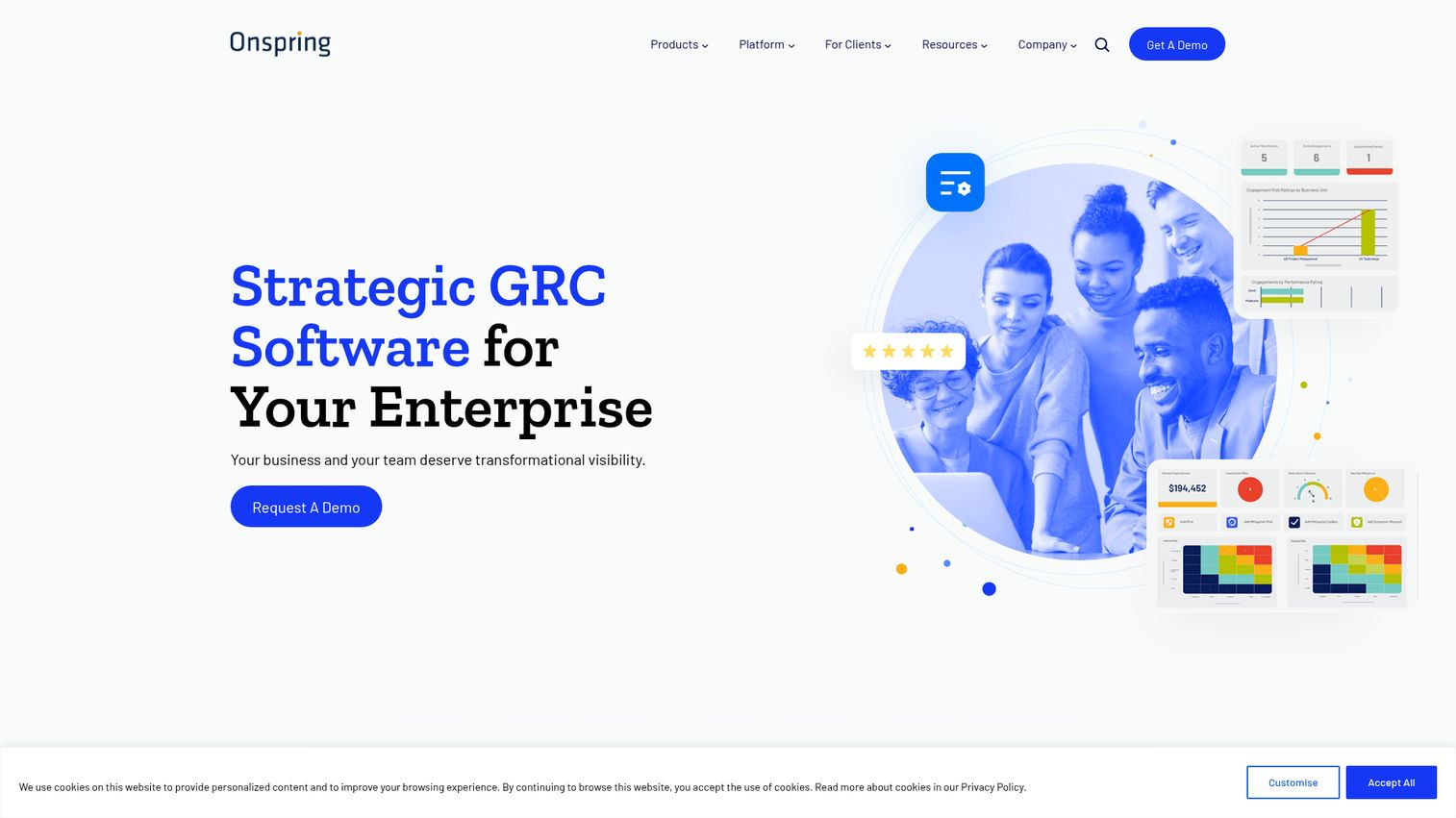 Onspring no-code GRC platform