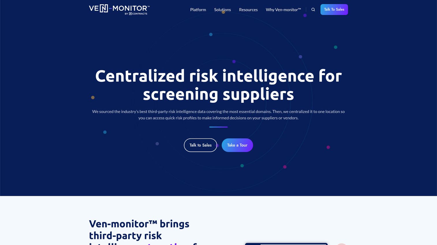 Venminder vendor risk management dashboard