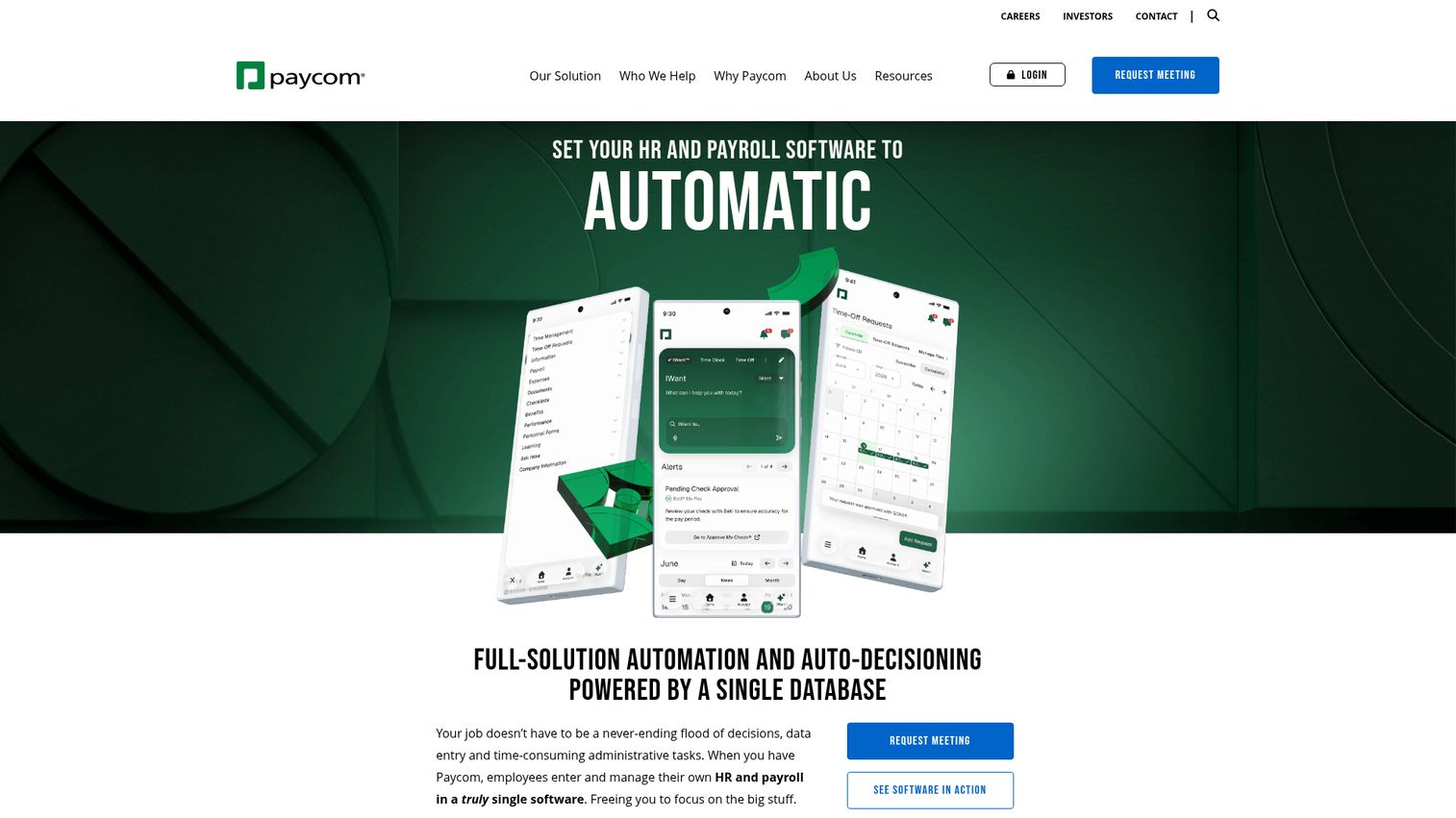 Paycom single-database HCM platform