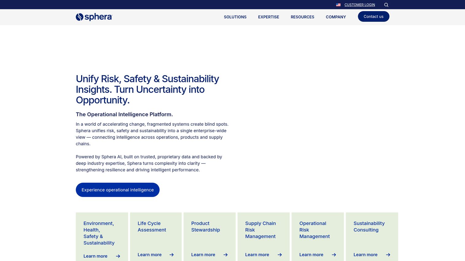 Sphera integrated sustainability platform