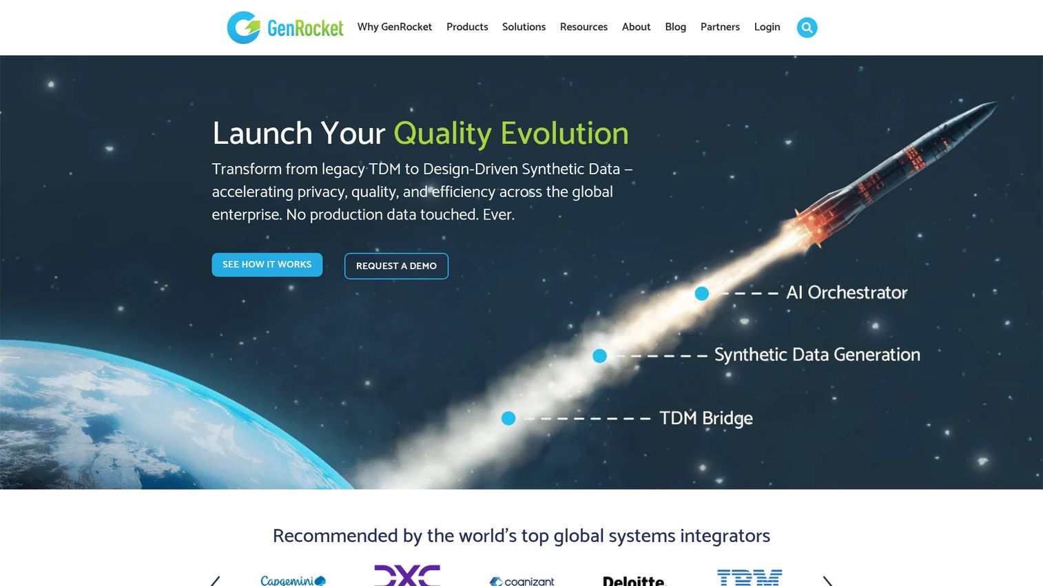 GenRocket synthetic test data platform