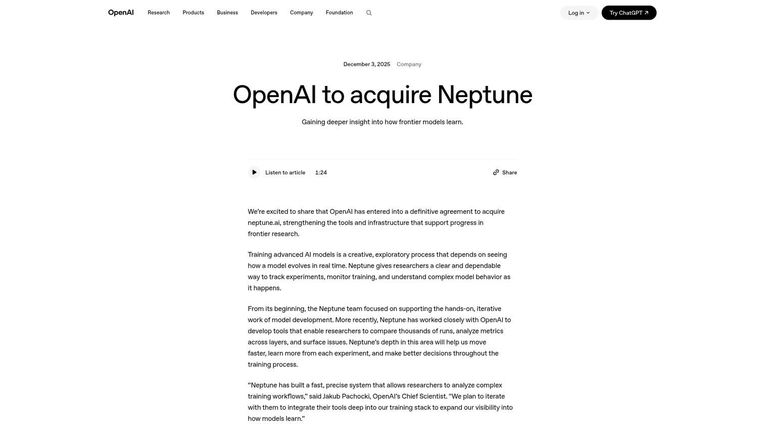 Neptune.ai experiment tracking for foundation model training