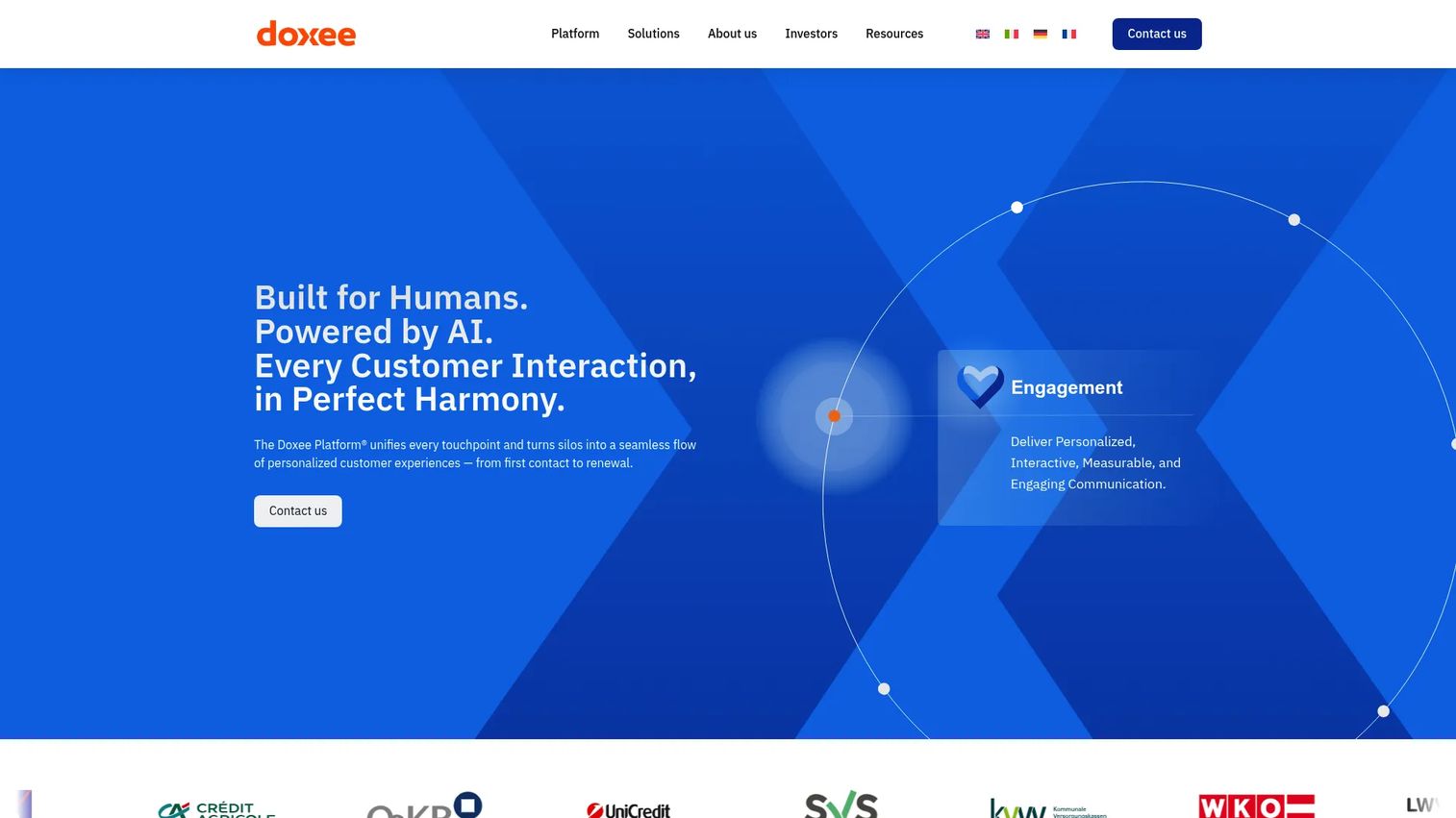 Doxee cloud-native CCM and CXM platform