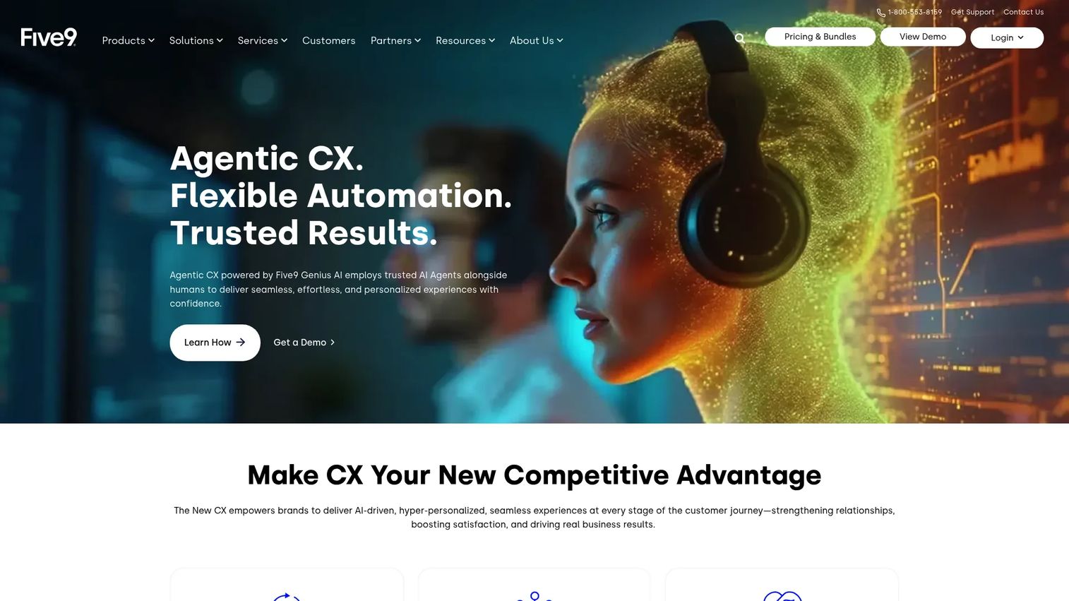 Five9 omnichannel cloud contact center platform dashboard
