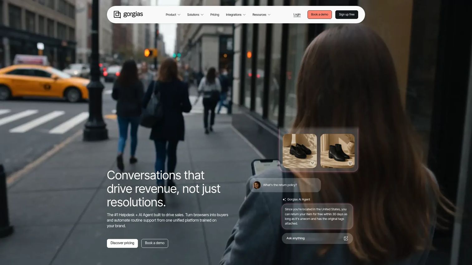 Gorgias ecommerce AI customer support helpdesk