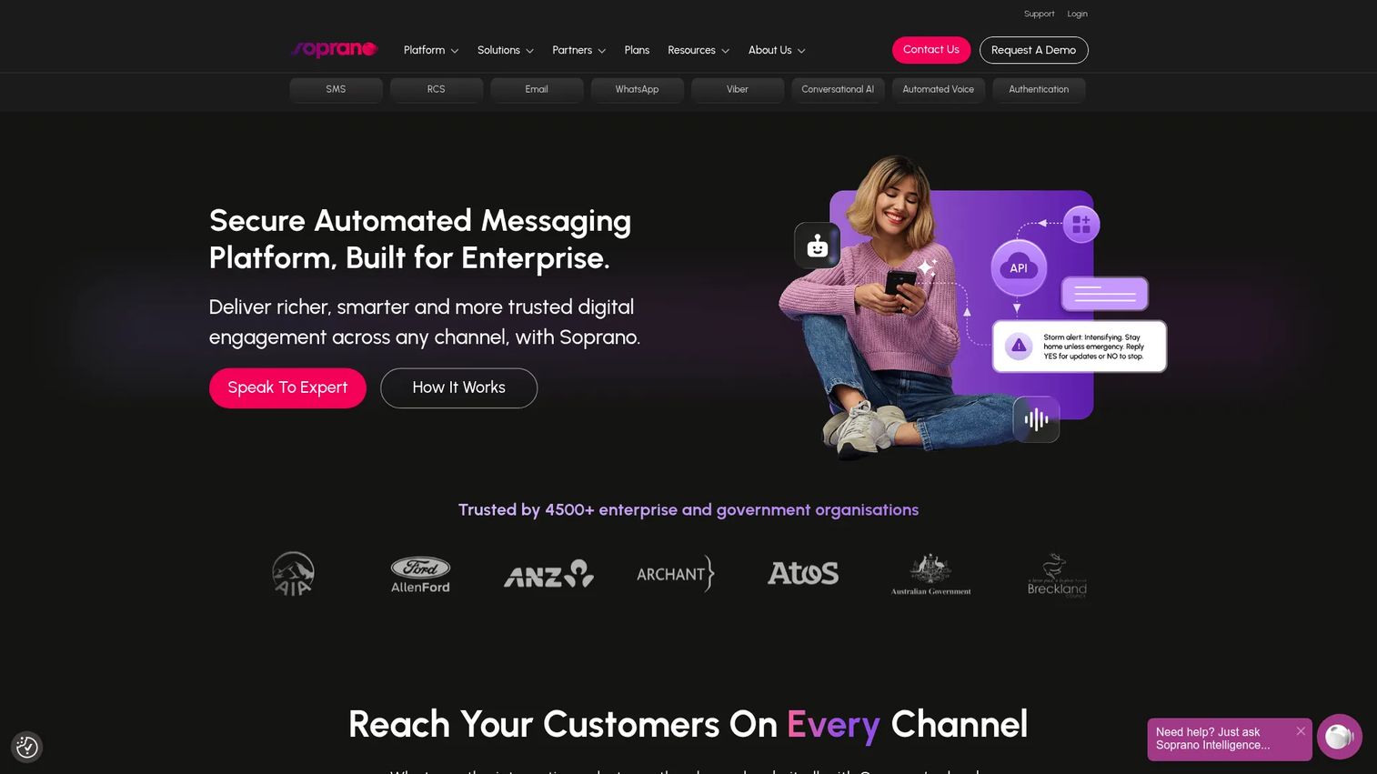 Soprano Design enterprise omnichannel messaging platform
