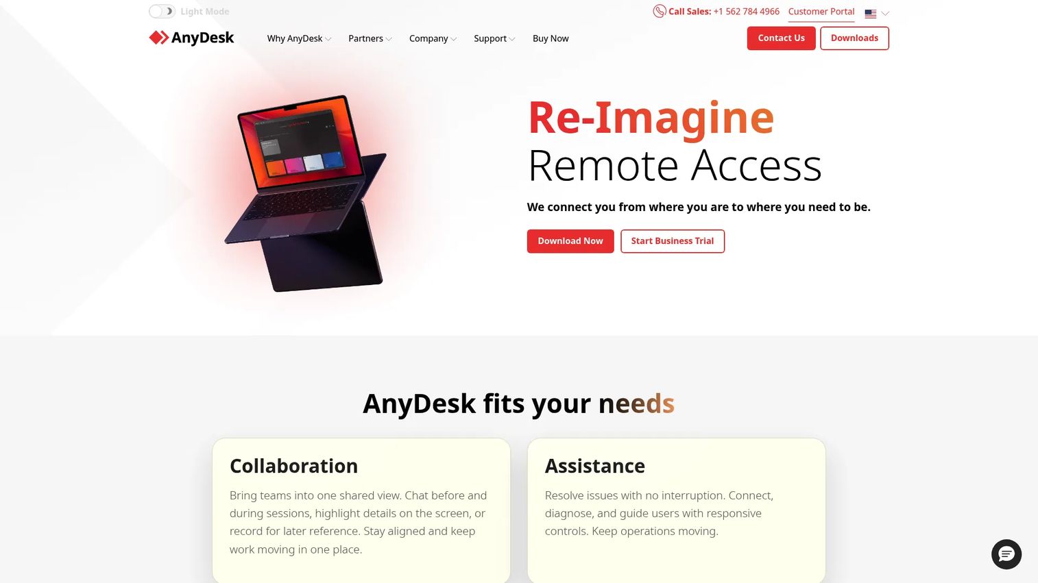 AnyDesk remote desktop software interface