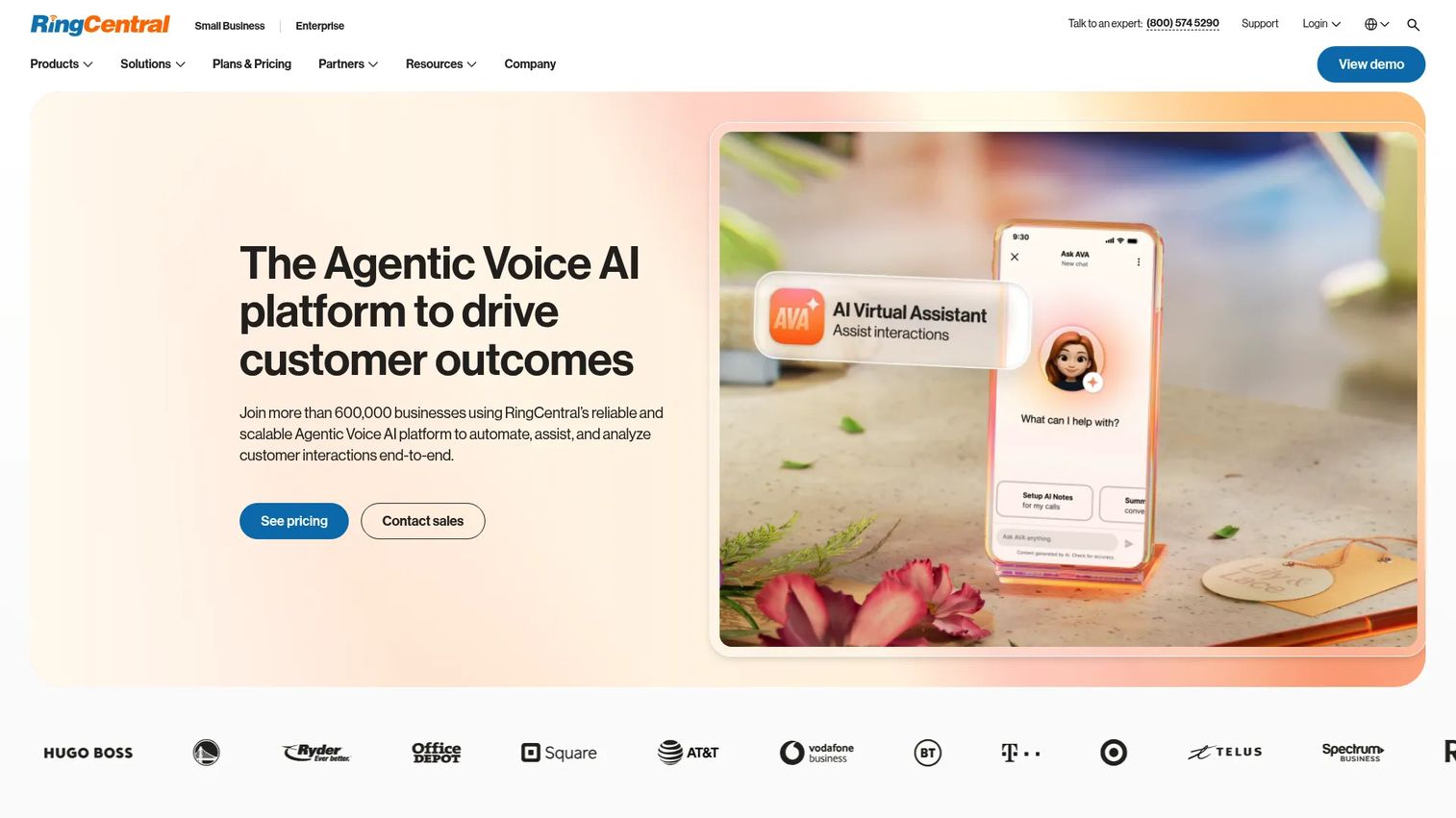 RingCentral Events virtual and hybrid event platform homepage