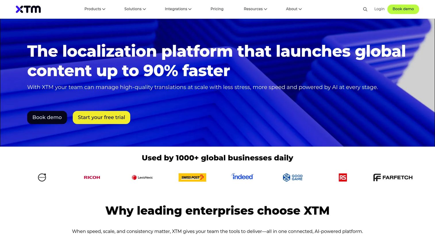 XTM Cloud enterprise translation management software