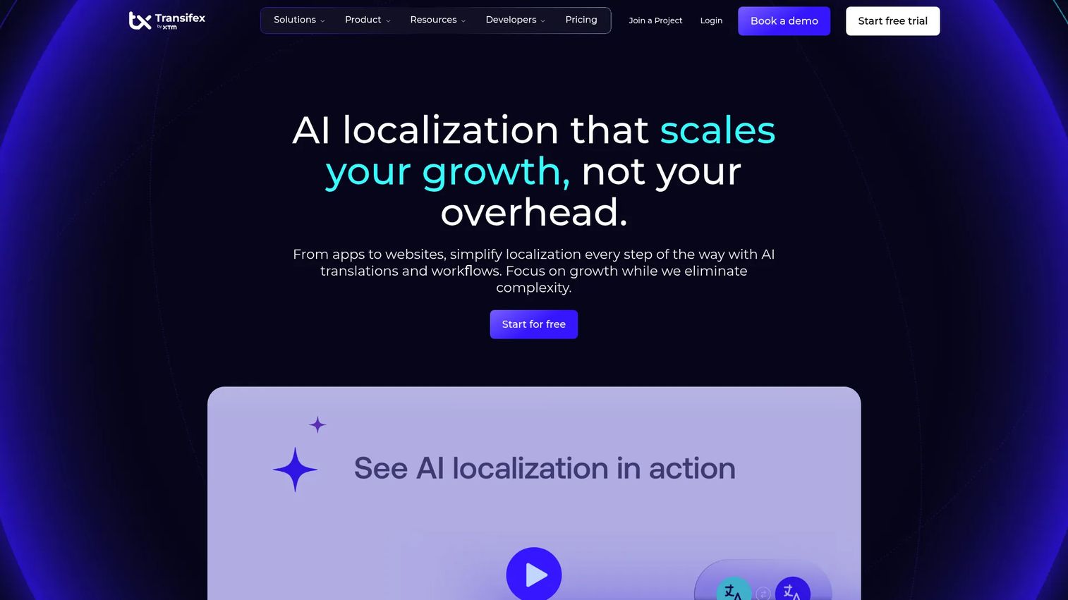 Transifex localization management platform