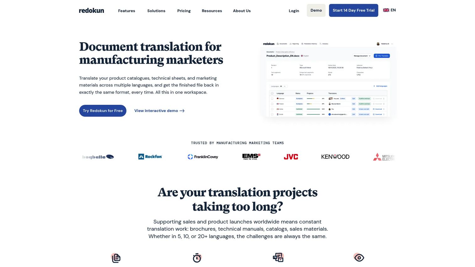 Redokun document translation software