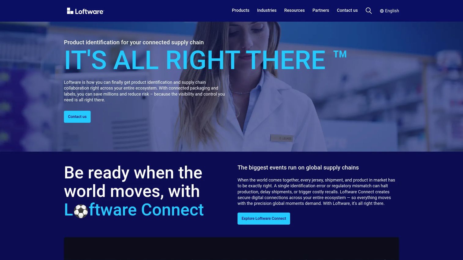 Loftware enterprise labeling and artwork management homepage