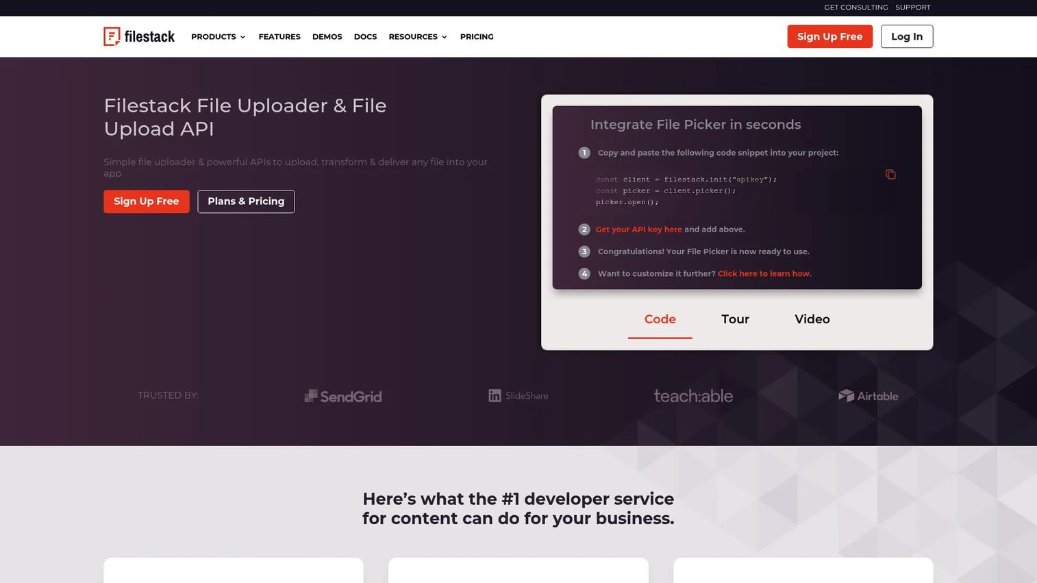 Filestack image optimization software