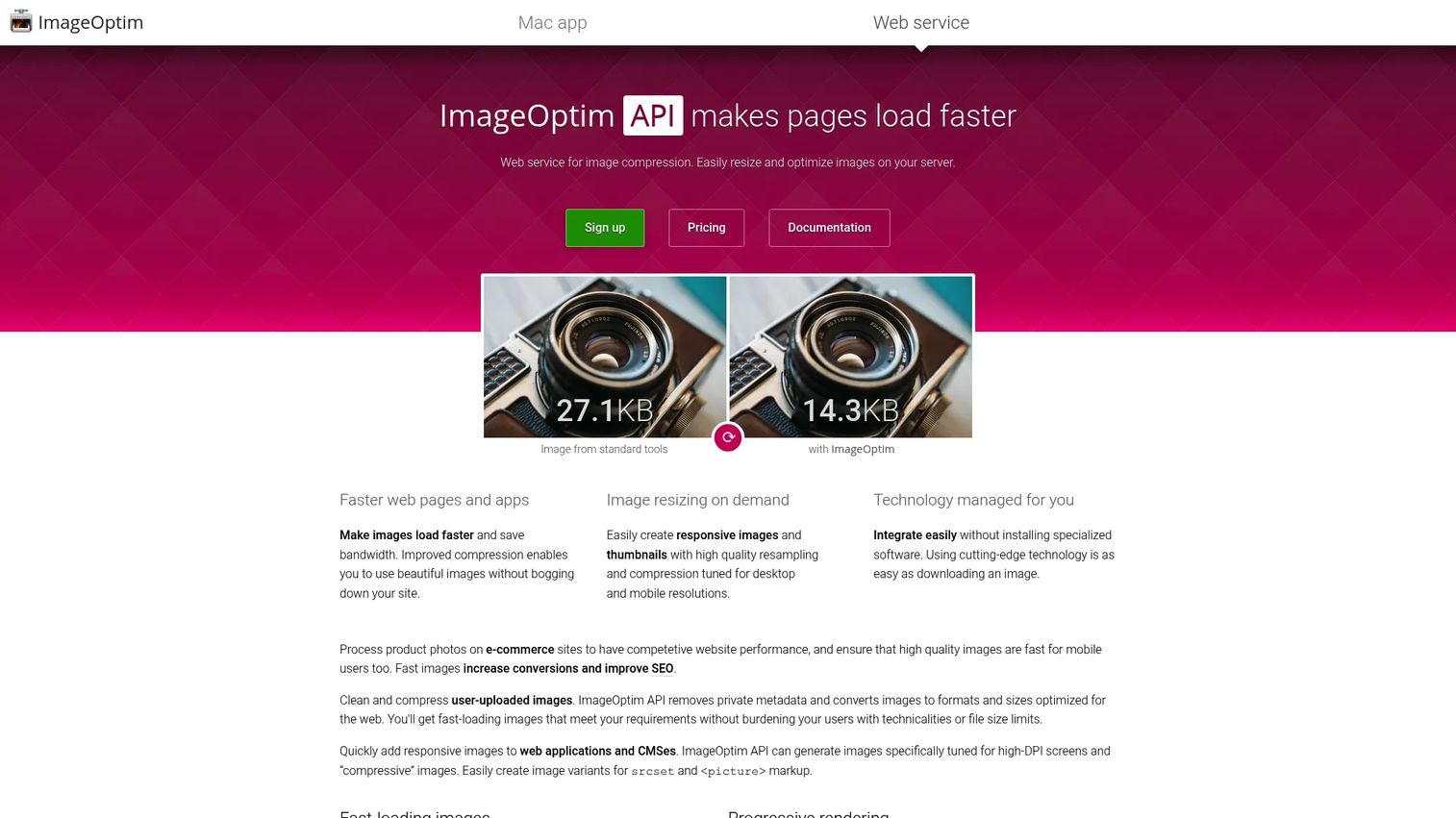 ImageOptim image optimization software