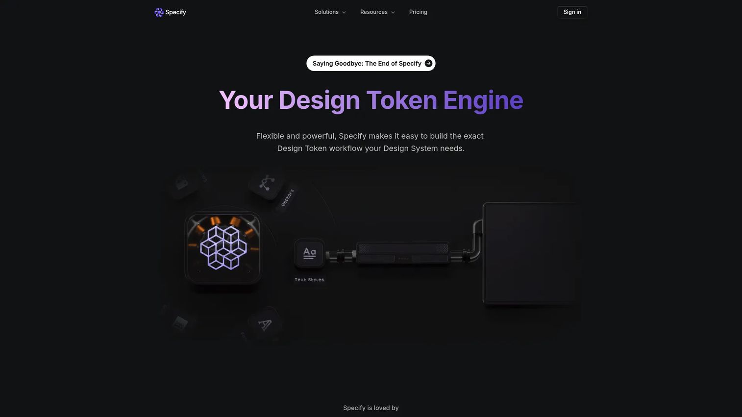 Specify design token engine