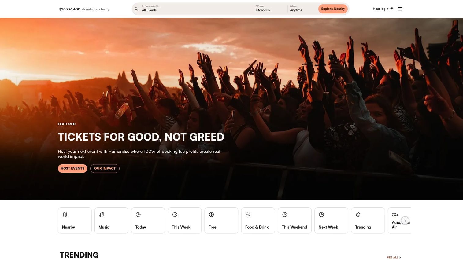 Humanitix ticketing platform
