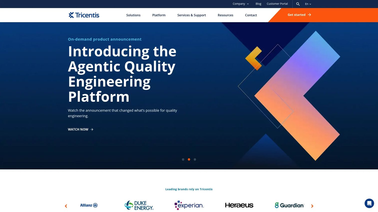 Tricentis enterprise testing platform
