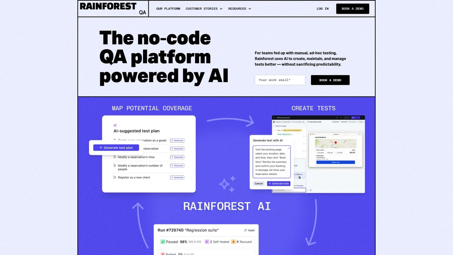 Rainforest QA no-code testing platform