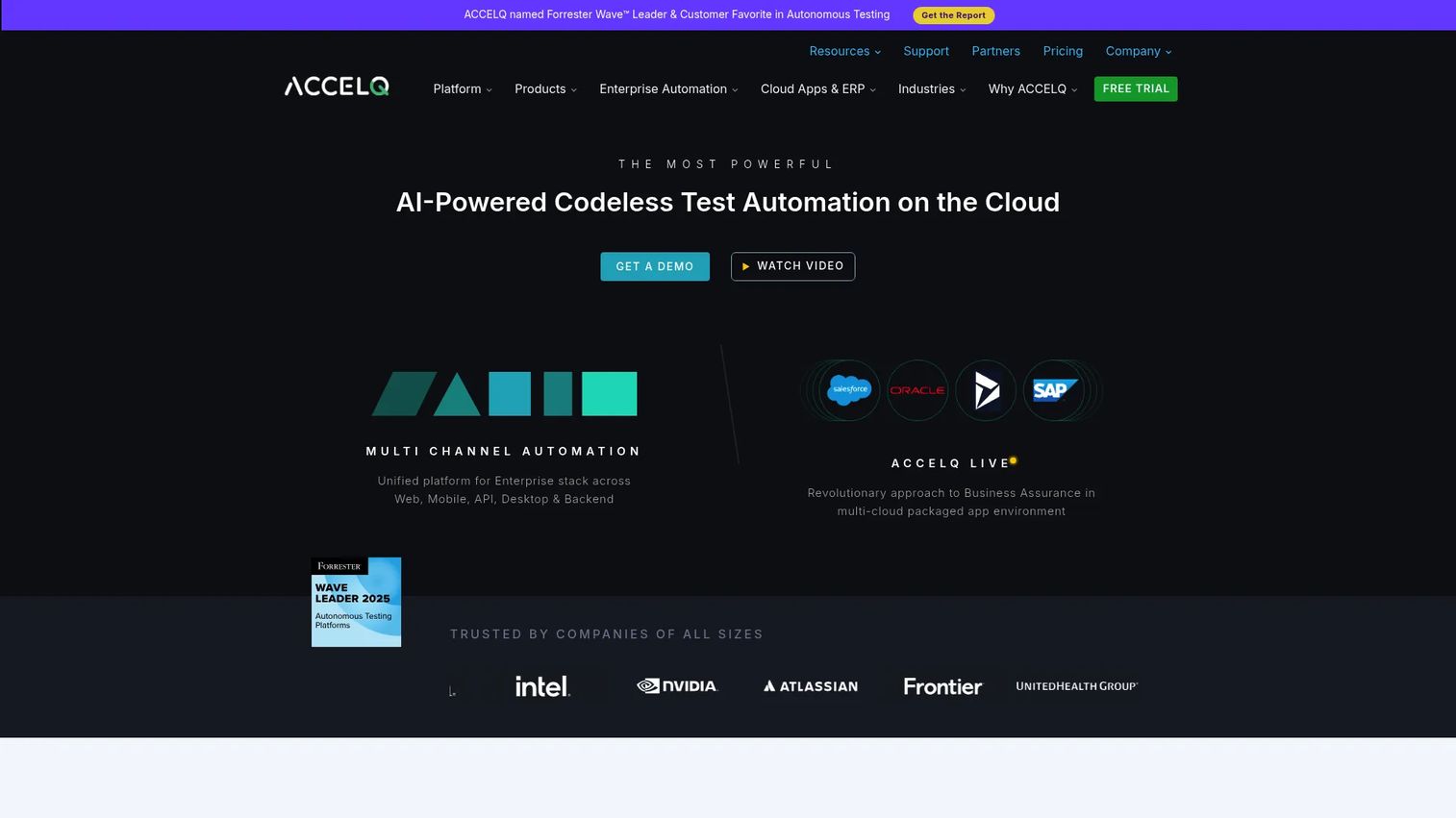 ACCELQ codeless test automation