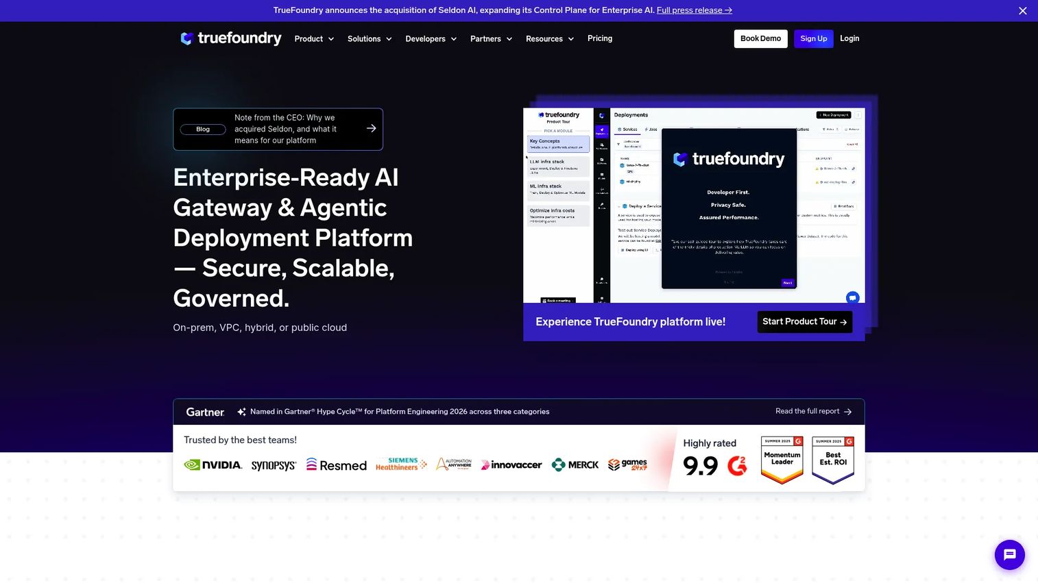 TrueFoundry AI gateway and deployment platform