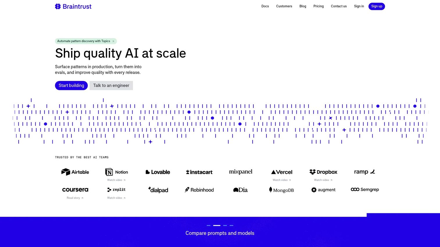 Braintrust LLMOps evaluation platform