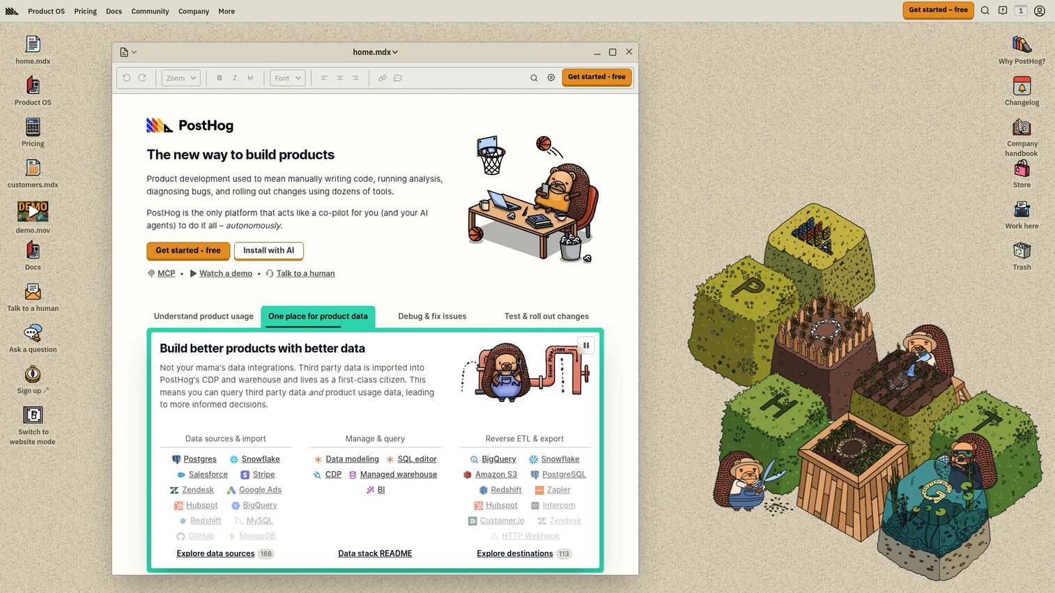 PostHog product analytics and LLM observability
