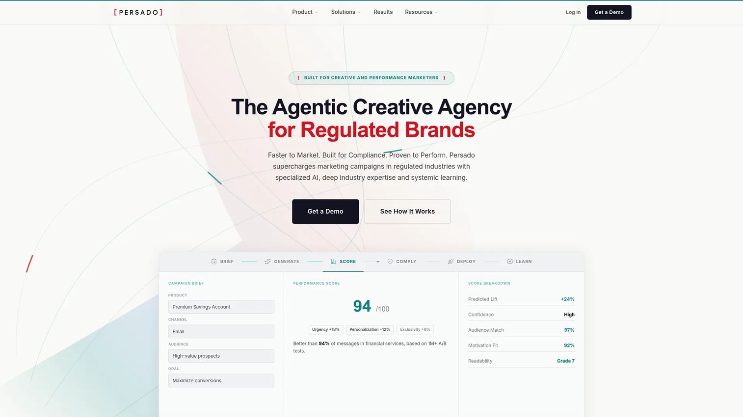 Persado marketing language optimization software