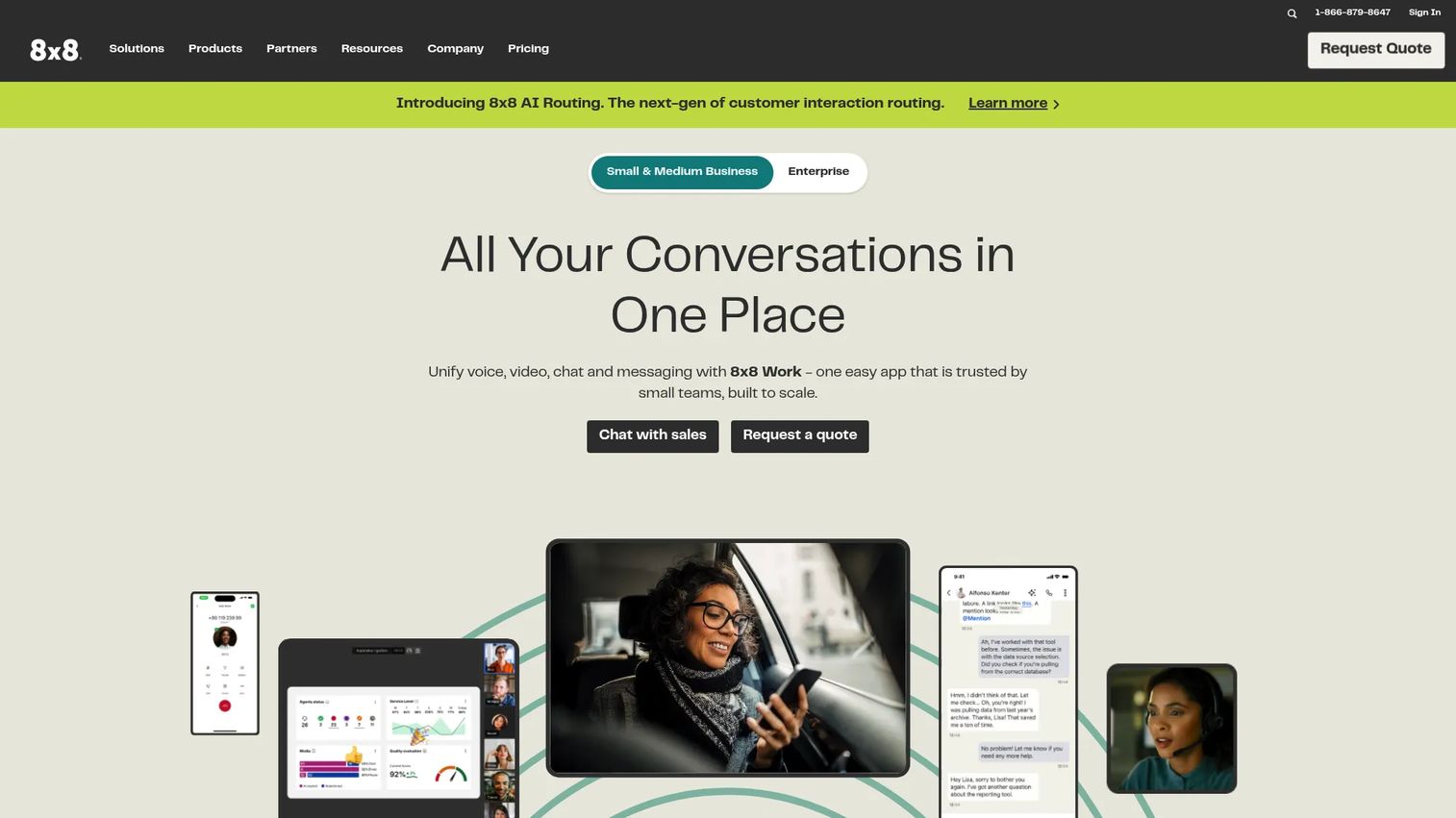 8x8 cloud communications platform