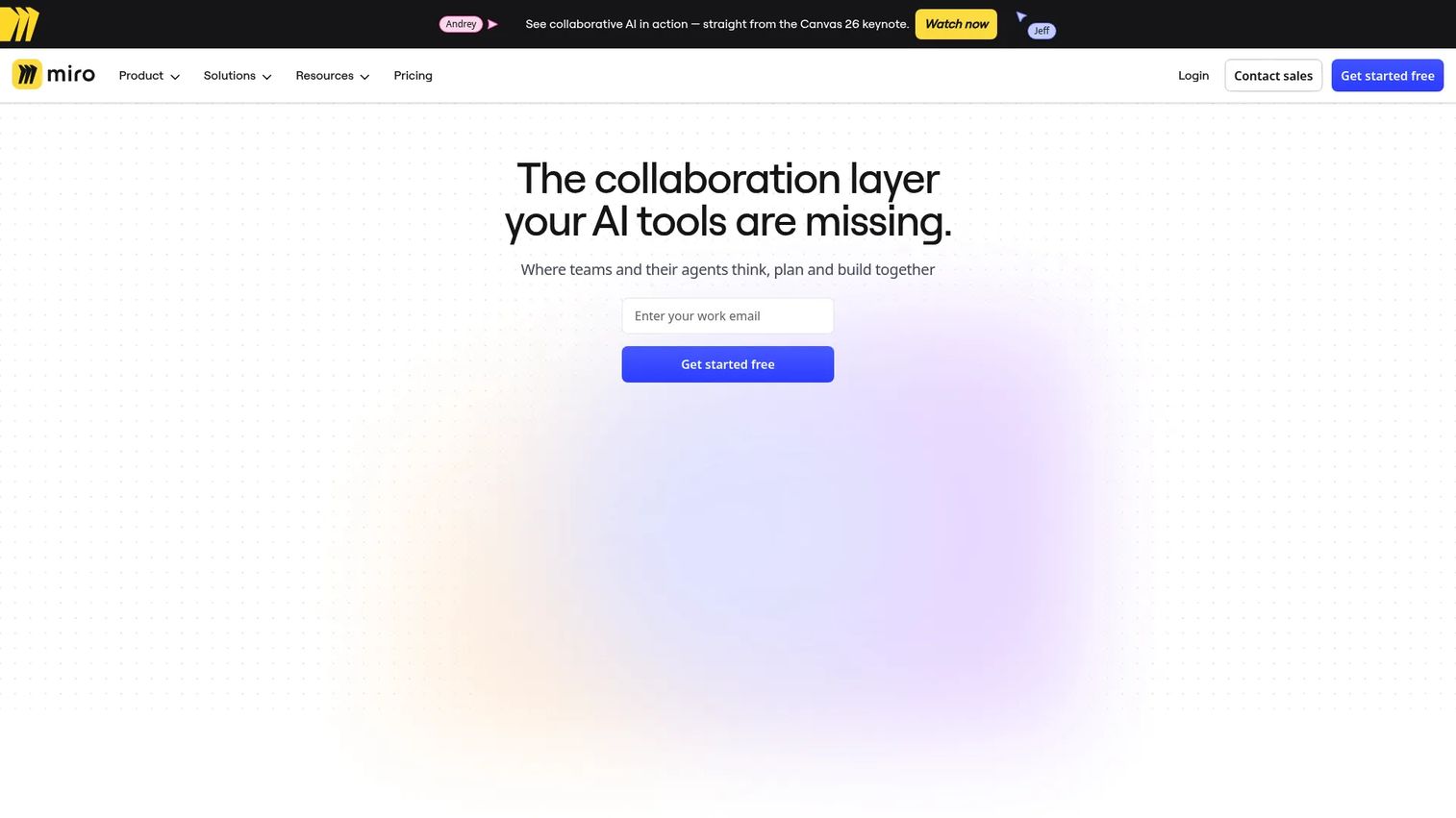 Miro visual collaboration interface