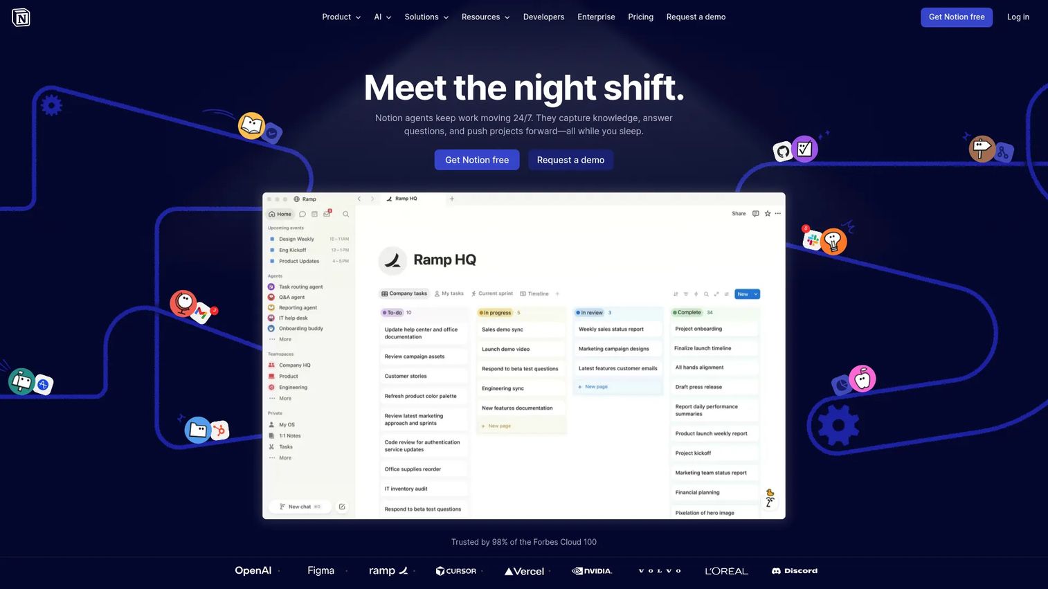 Notion knowledge workspace interface